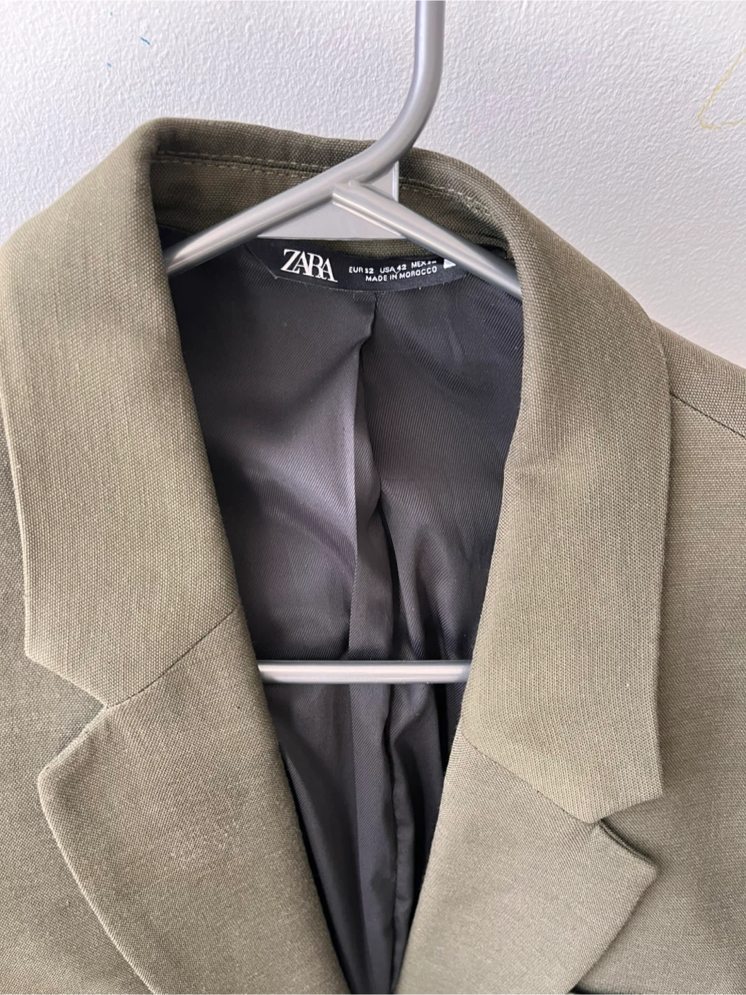 ZARA Men's Blazer - Grey/Olive Green - photo 2
