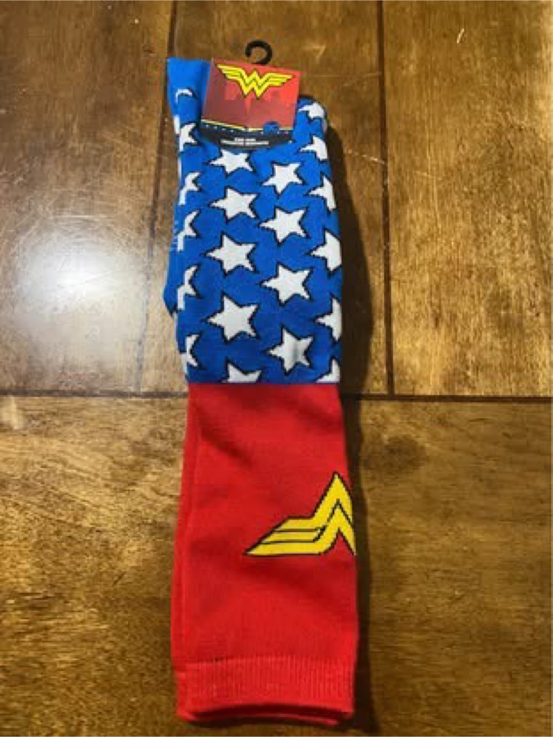 Wonder Woman Star Pattern Socks