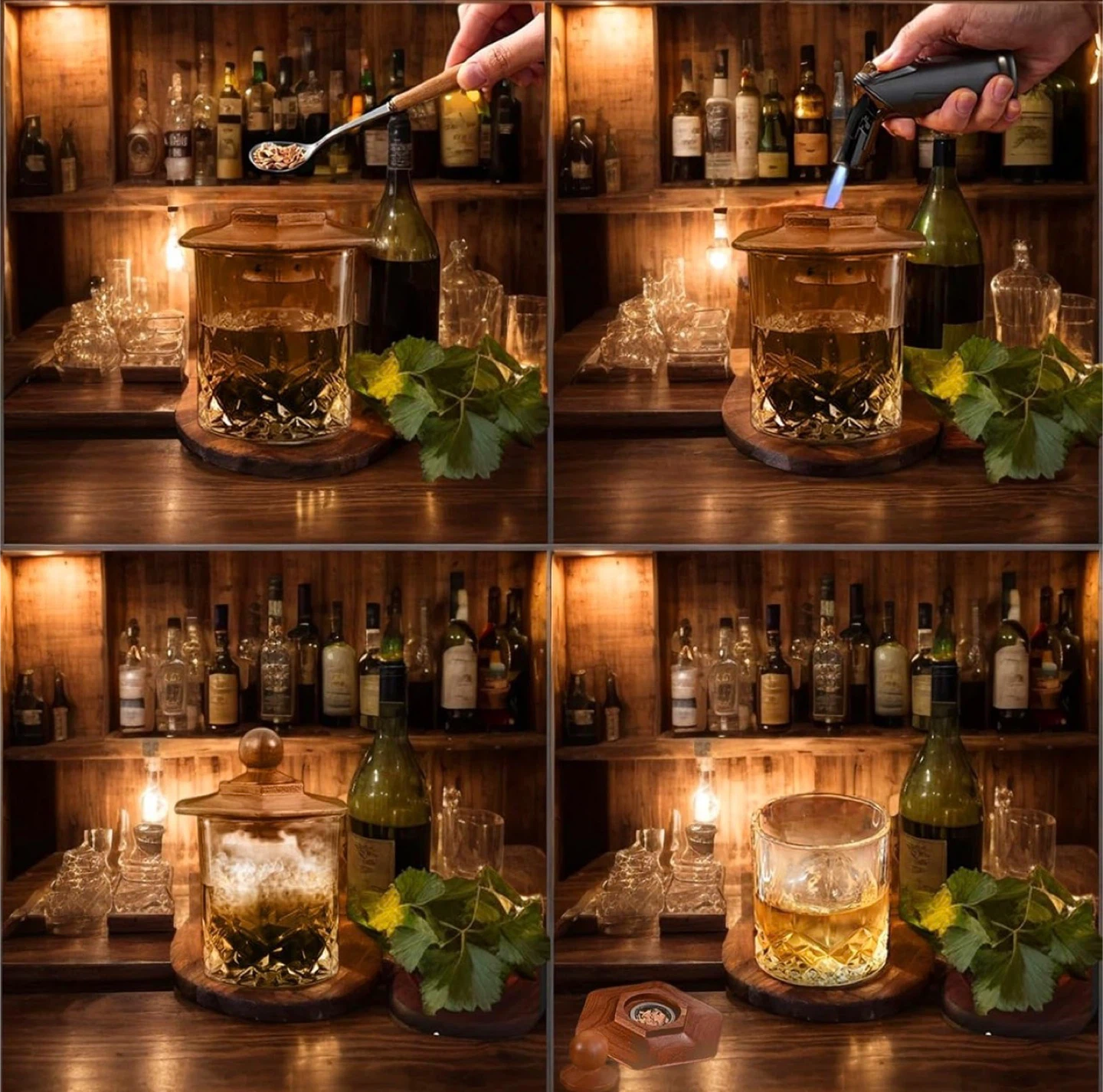 Whiskey & Cocktail Smoker Kit with Wood Chips and Torch - photo 4