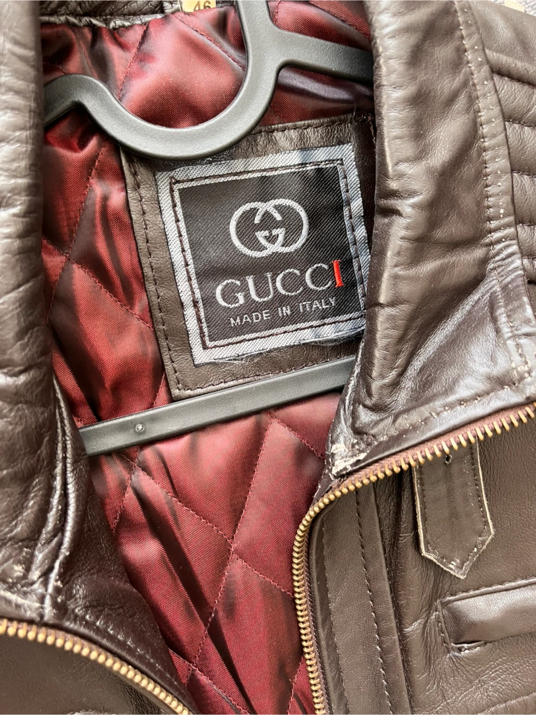 Gucci Men's Brown Leather Jacket - photo 2