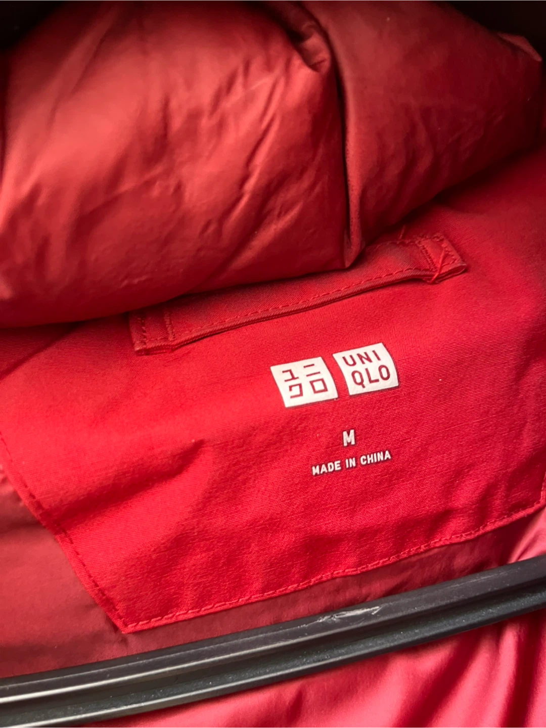Uniqlo Red Winter Parka Jacket - Size M - photo 2