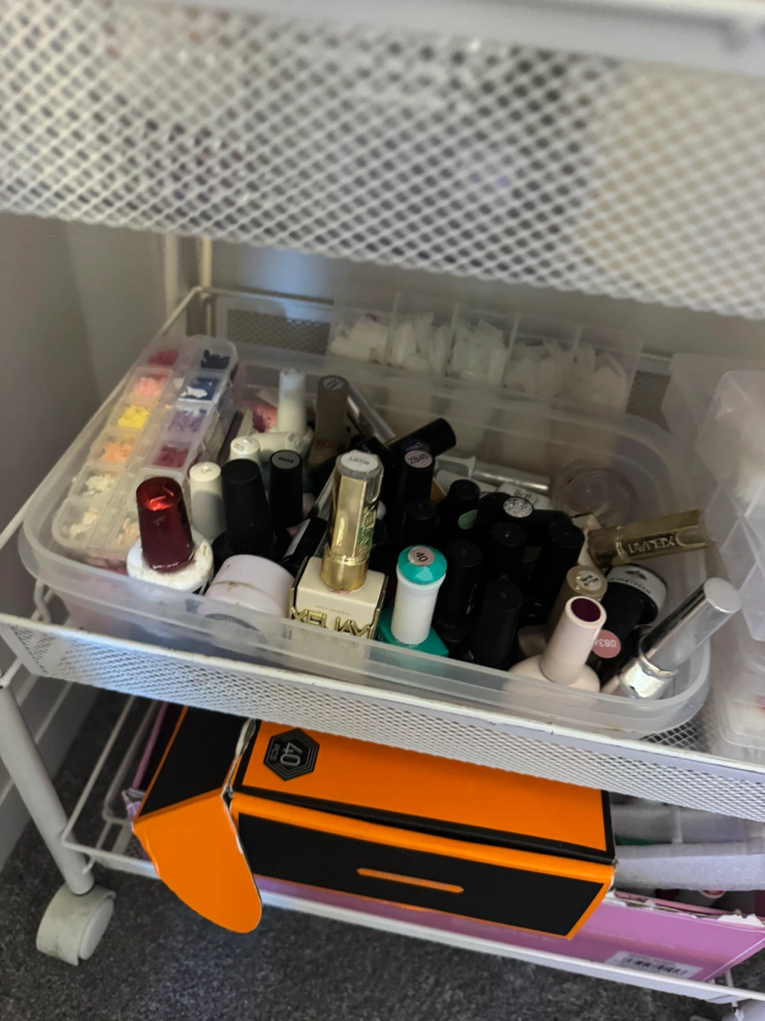 Nail Art Supply Rolling Cart and Desk Accessories - photo 3