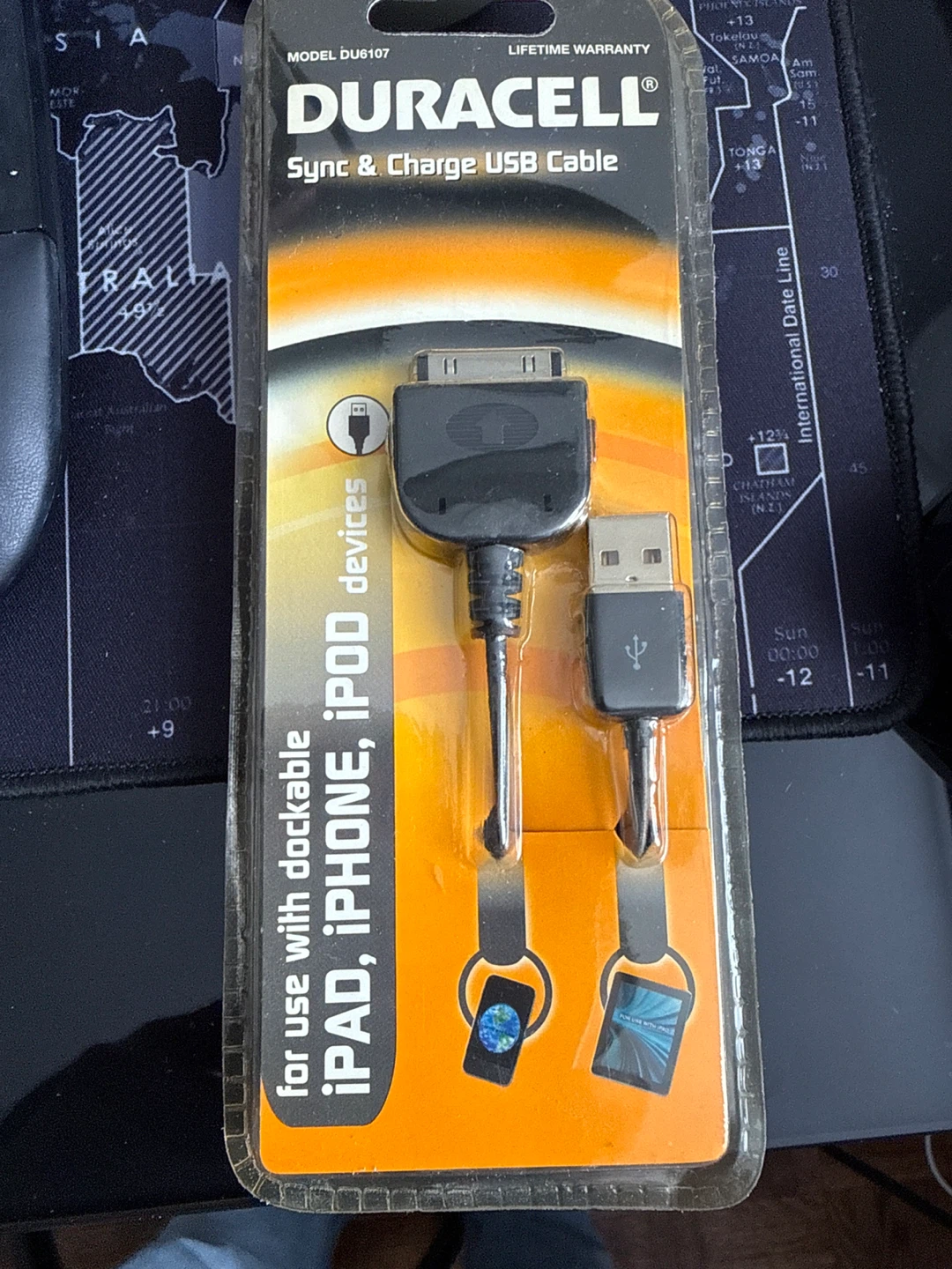 Duracell Sync & Charge USB Cable for iPad, iPhone, iPod