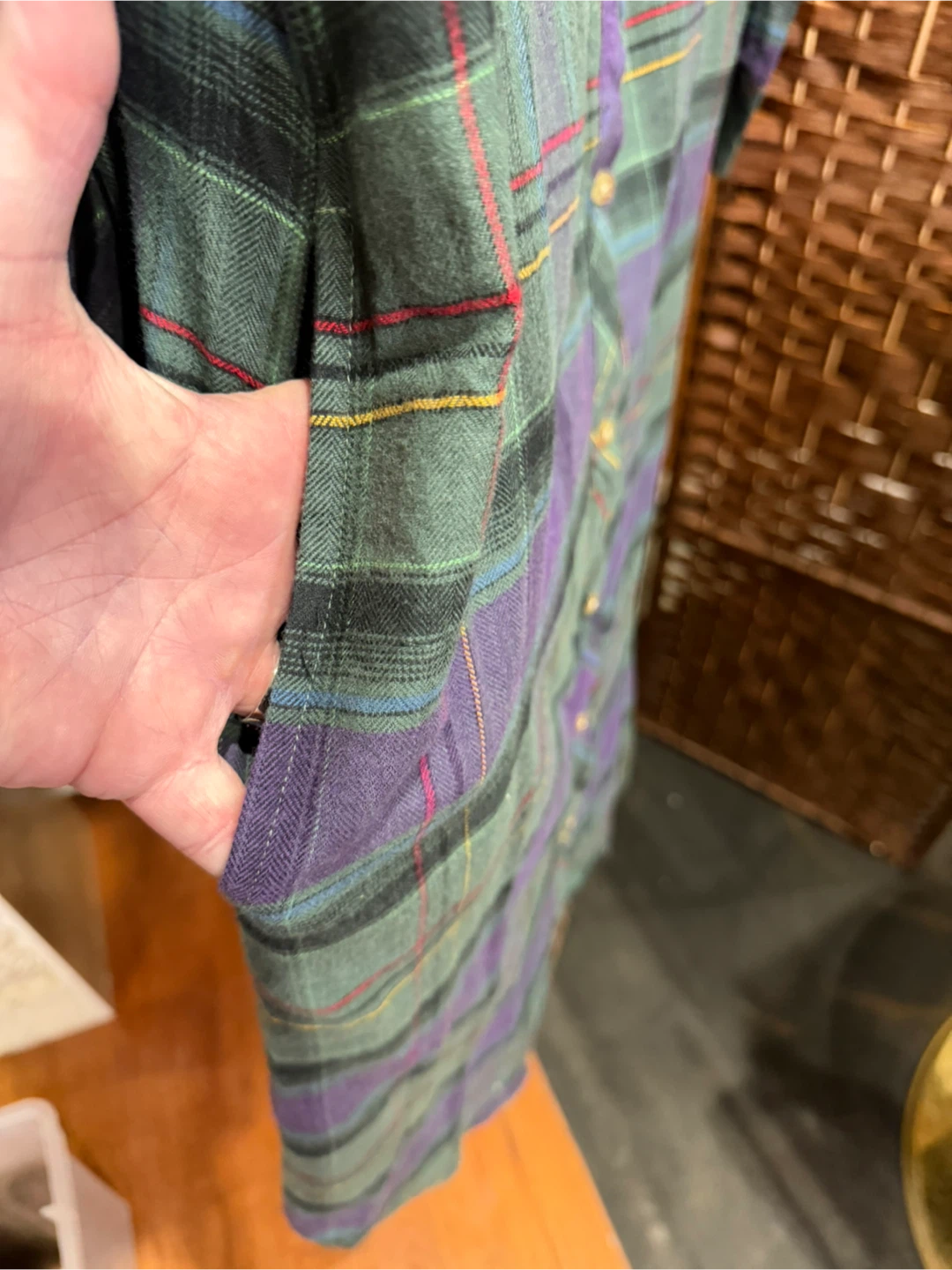 Lauren Ralph Lauren Plaid Button-Up Shirt Dress Size S - photo 4