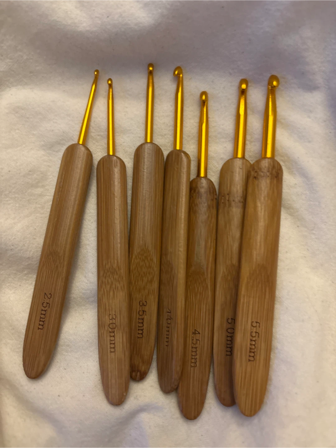 Bamboo Crochet Hooks and Knitting Needles Set