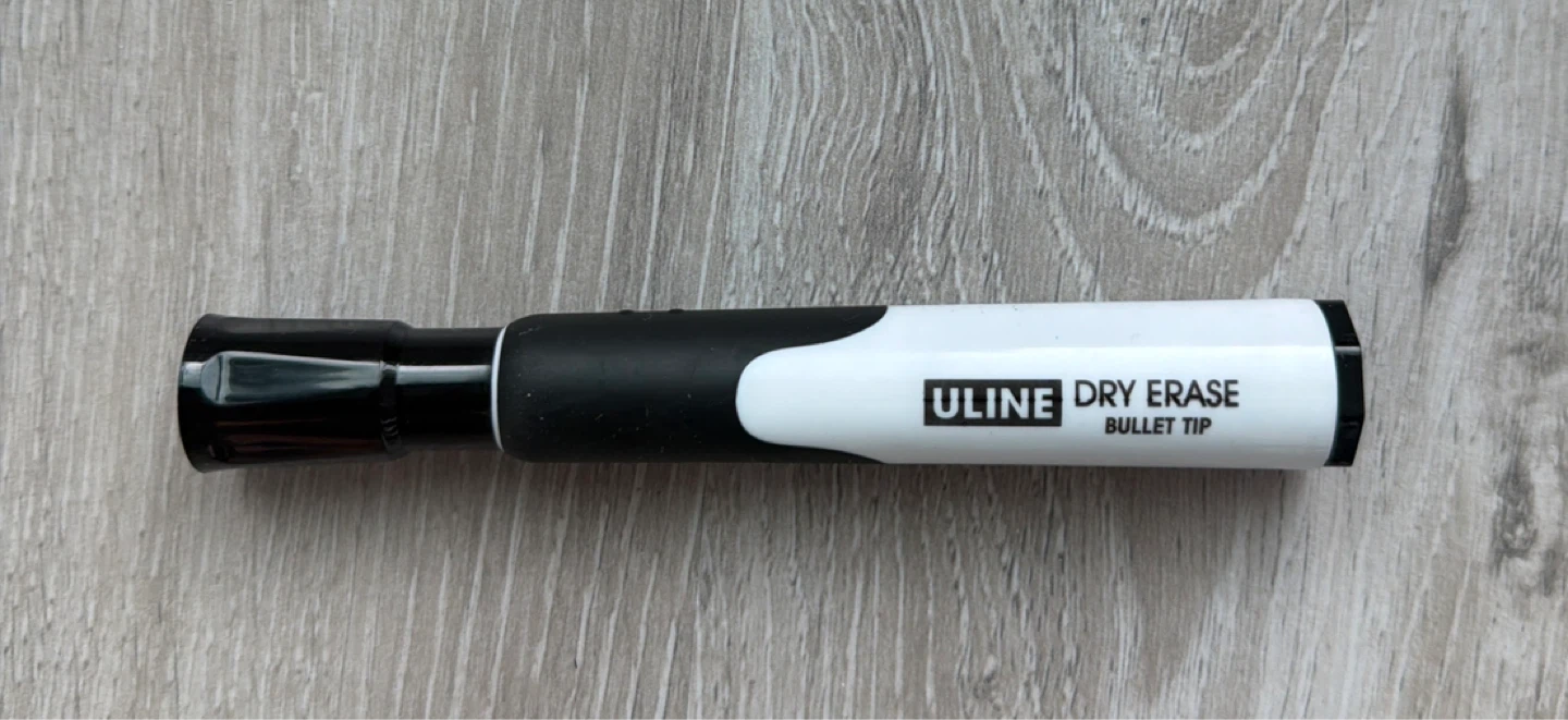 Uline Dry Erase Bullet Tip Marker