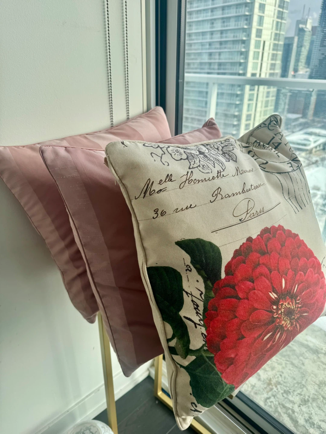Feather-Filled Accent Pillows (Set of 3)