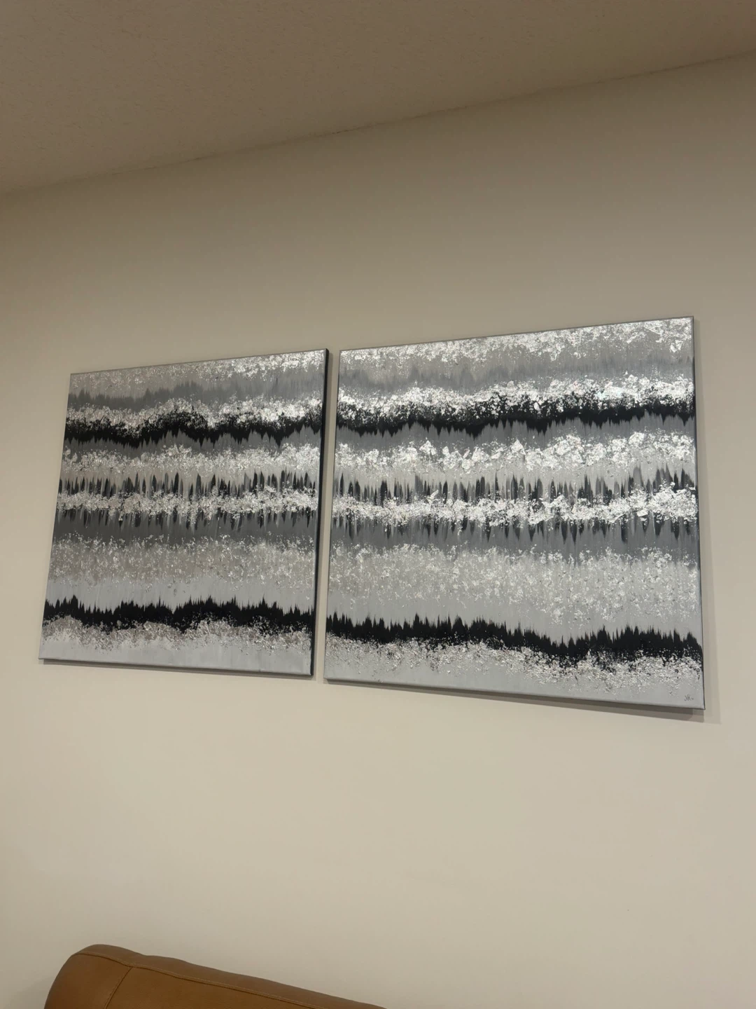 Set of 2 Abstract Wall Art Paintings - photo 4
