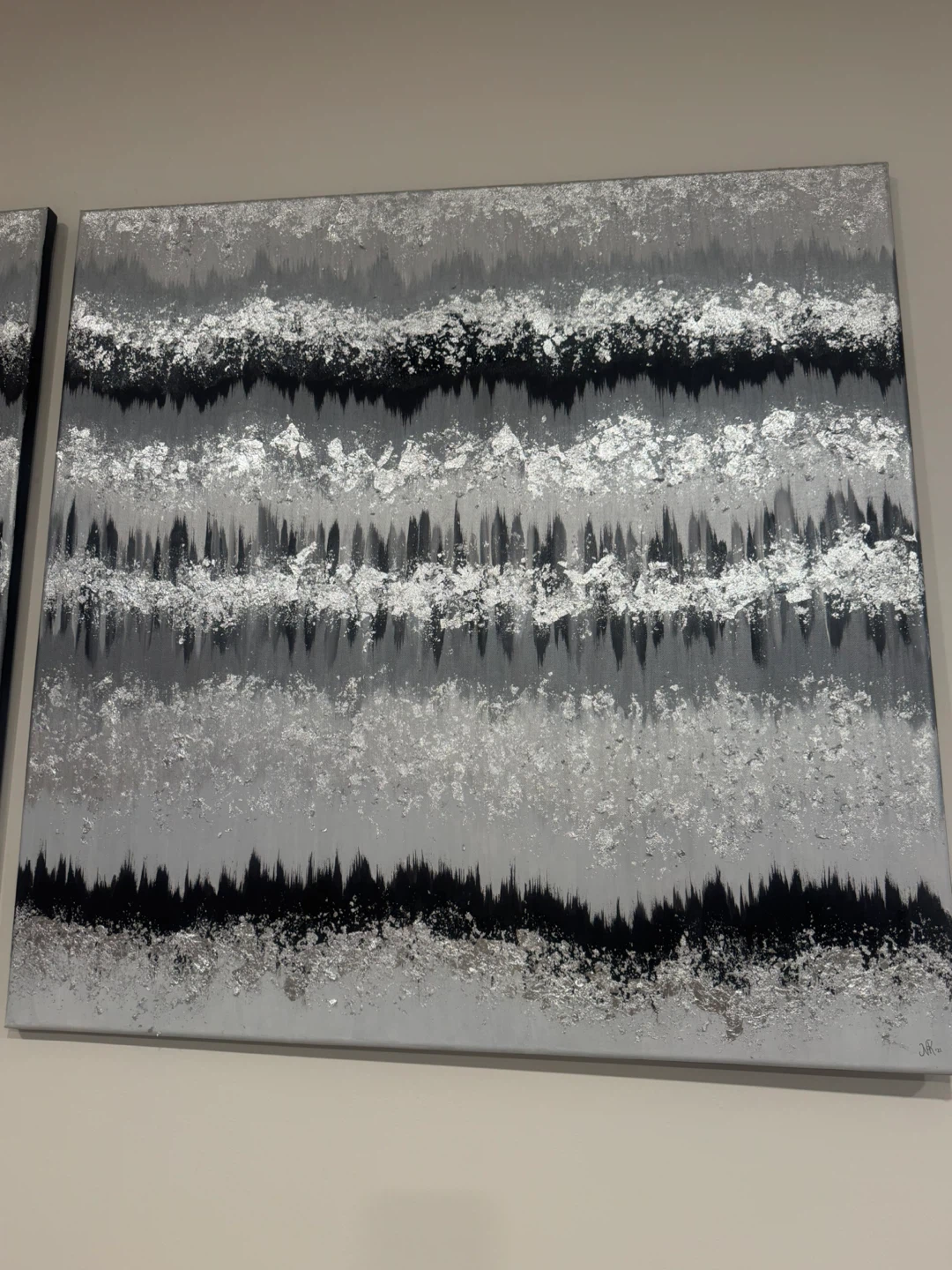 Set of 2 Abstract Wall Art Paintings - photo 2