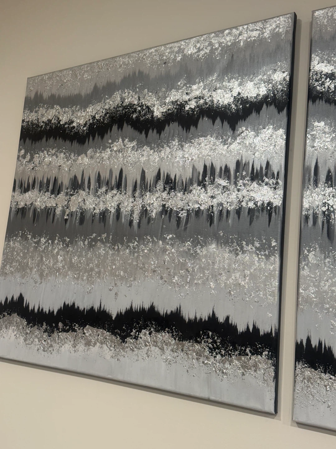 Set of 2 Abstract Wall Art Paintings - photo 3