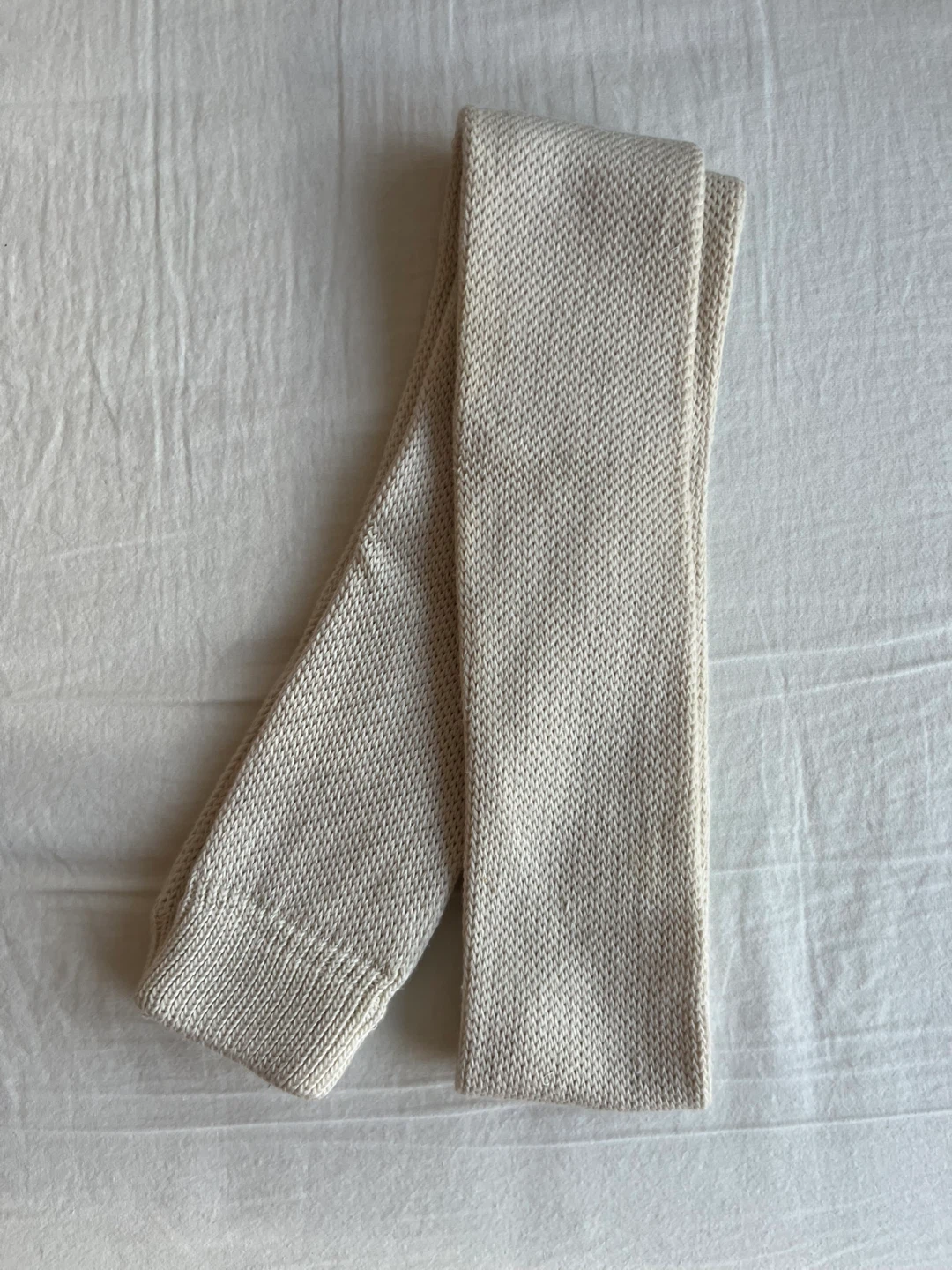Cream Knit Scarf