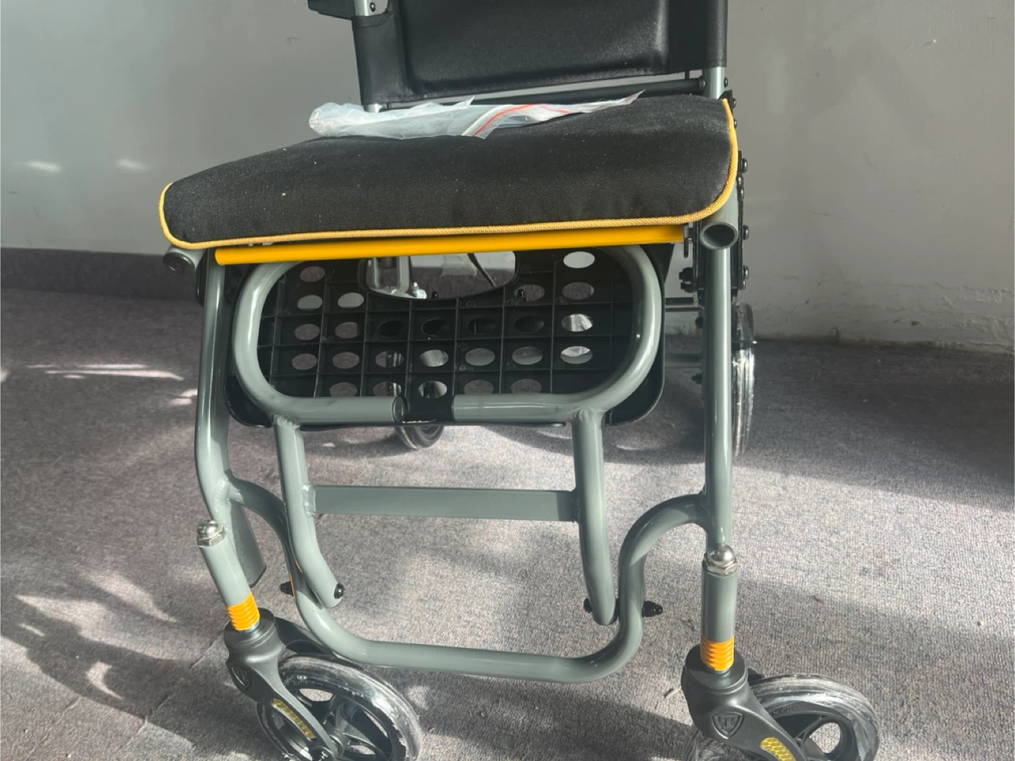 Brand New Lightweight Folding Wheelchair Yellow and Black - photo 2