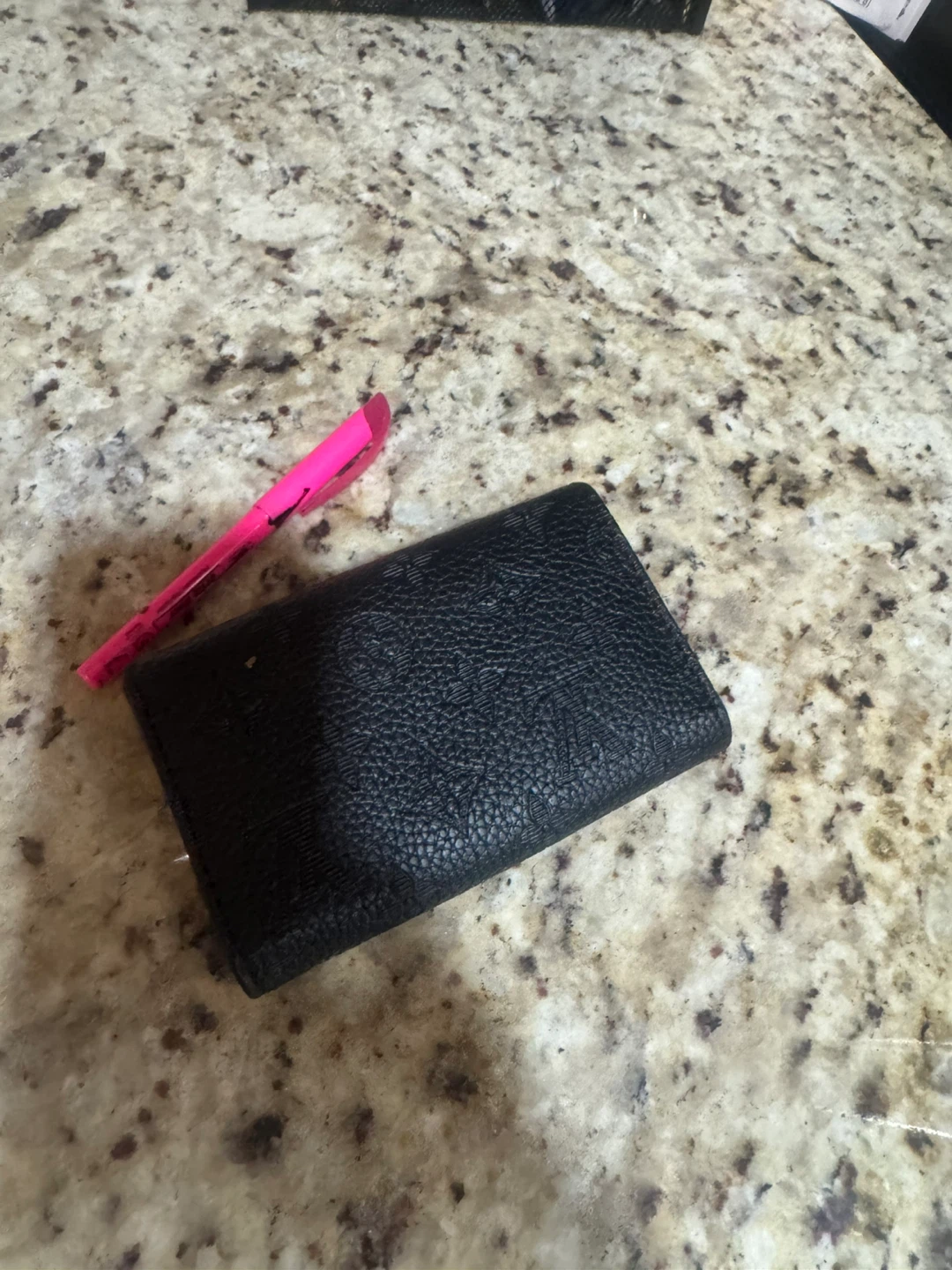 Black Embossed Wallet