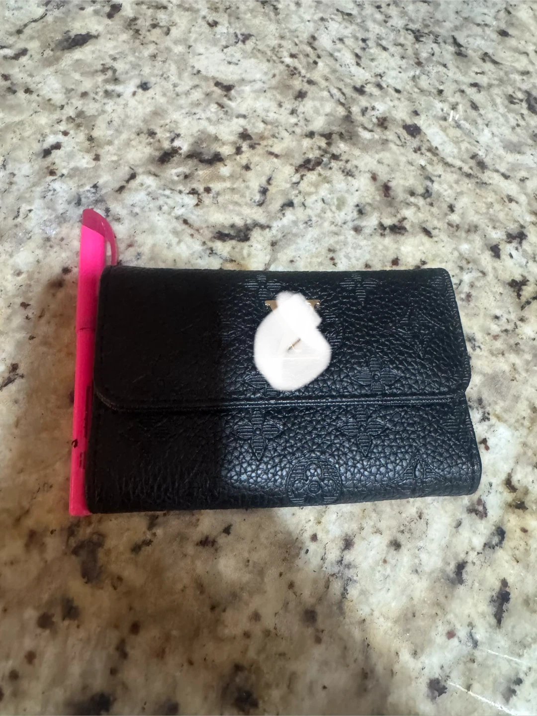 Black Embossed Wallet - photo 3