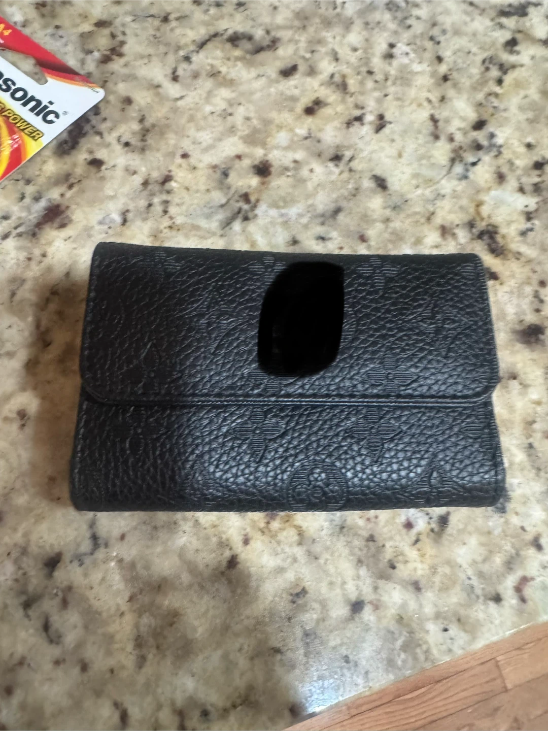 Black Embossed Wallet - photo 2