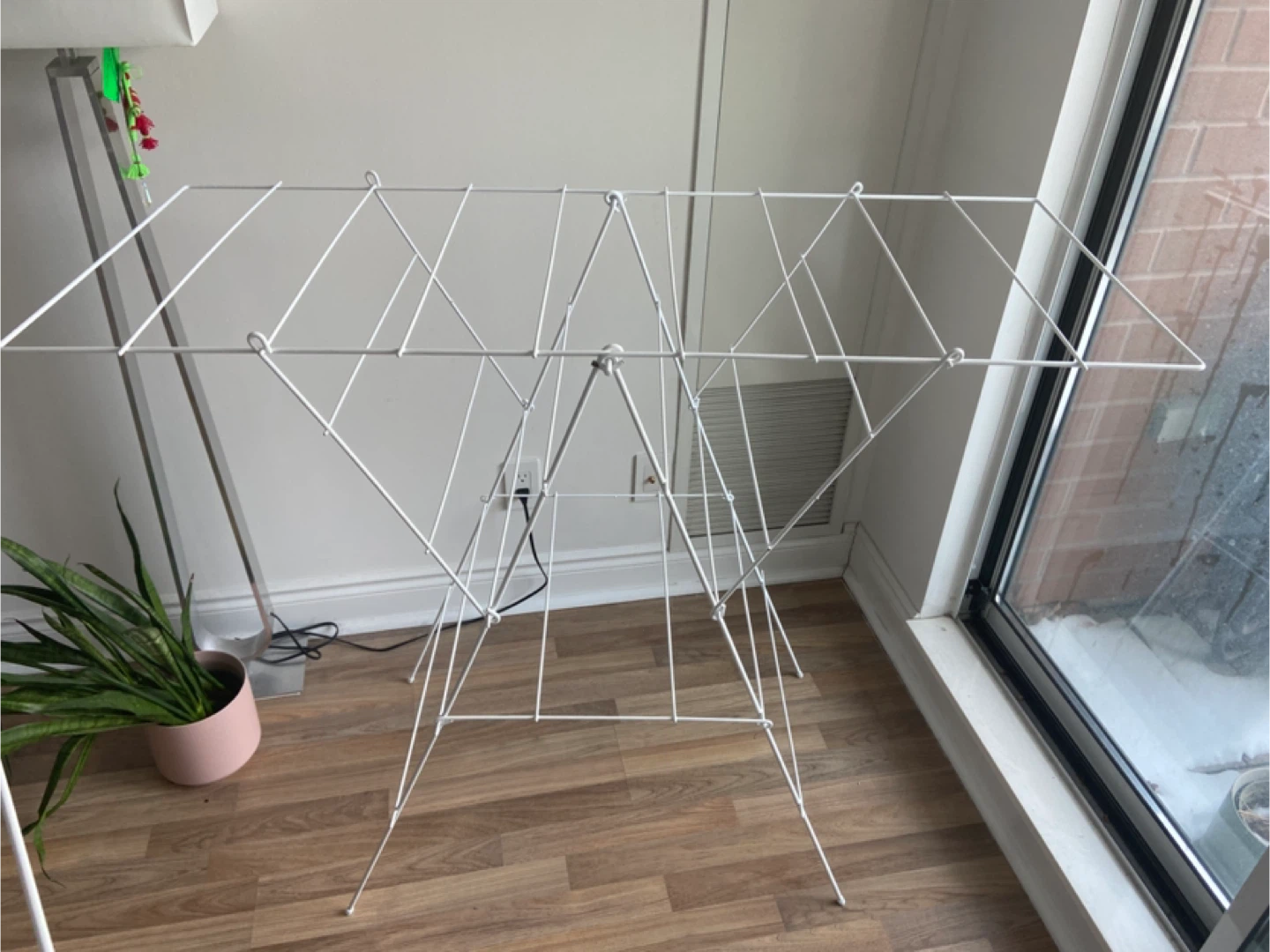 White Foldable Drying Rack x2