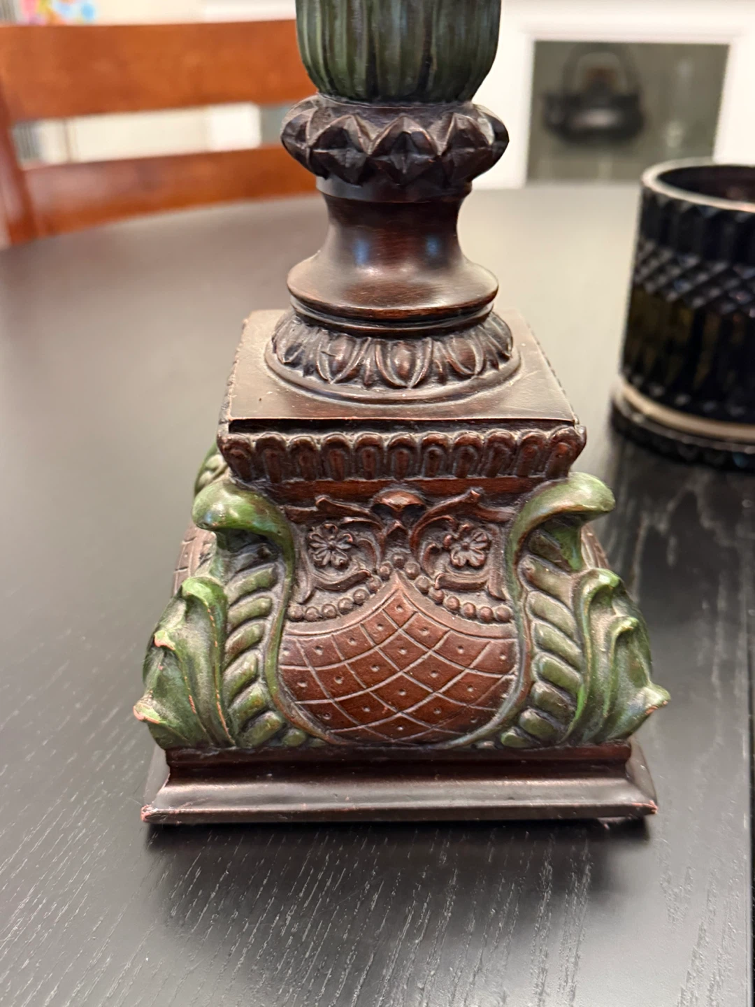 Decorative Table Lamp with Red Shade - photo 3