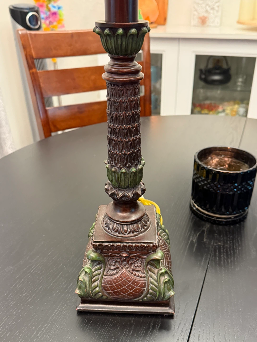 Decorative Table Lamp with Red Shade - photo 4