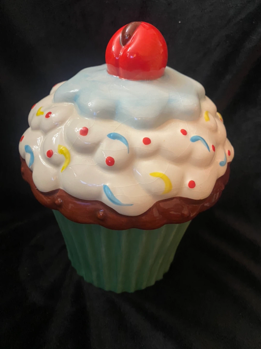Ceramic Cupcake Treat Jar