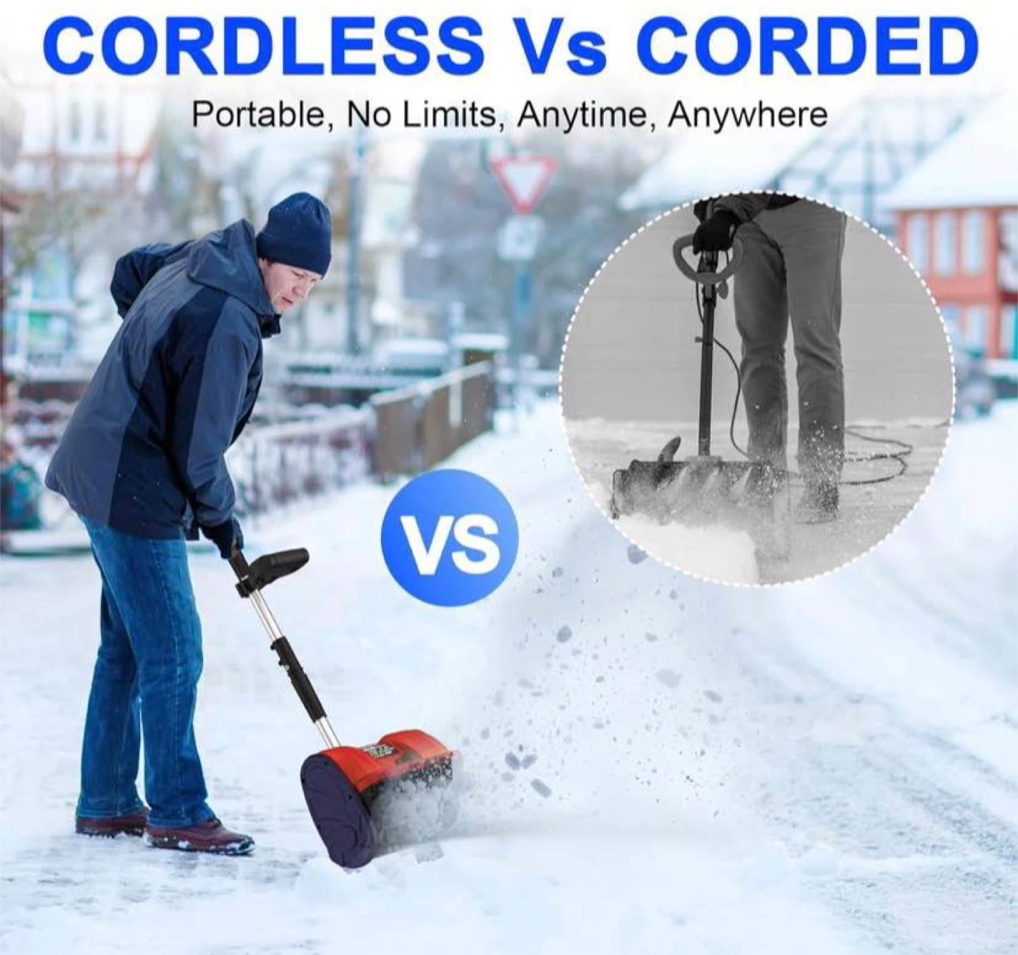 Cordless Snow Shovel Compatible Milwaukee or Dewald - photo 3