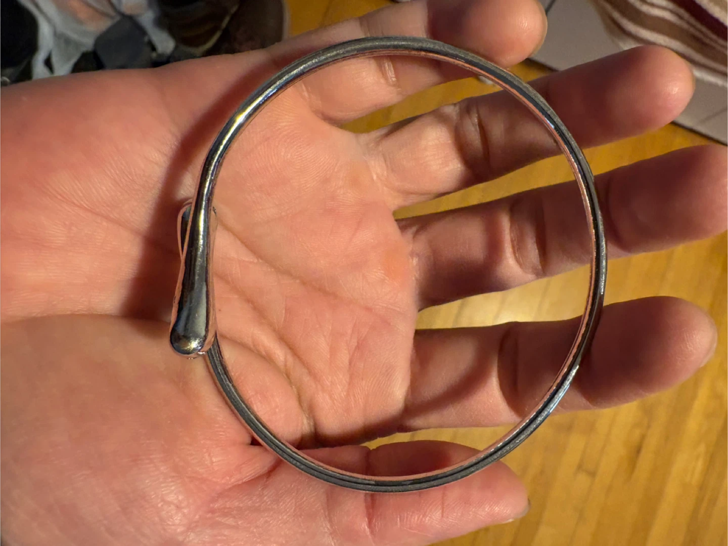 Silver Tone Bangle Bracelet