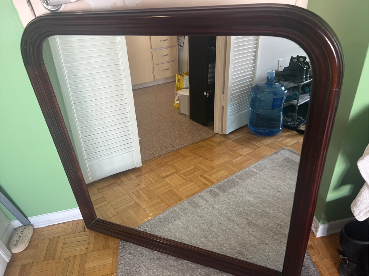Wooden Framed Mirror - photo 2
