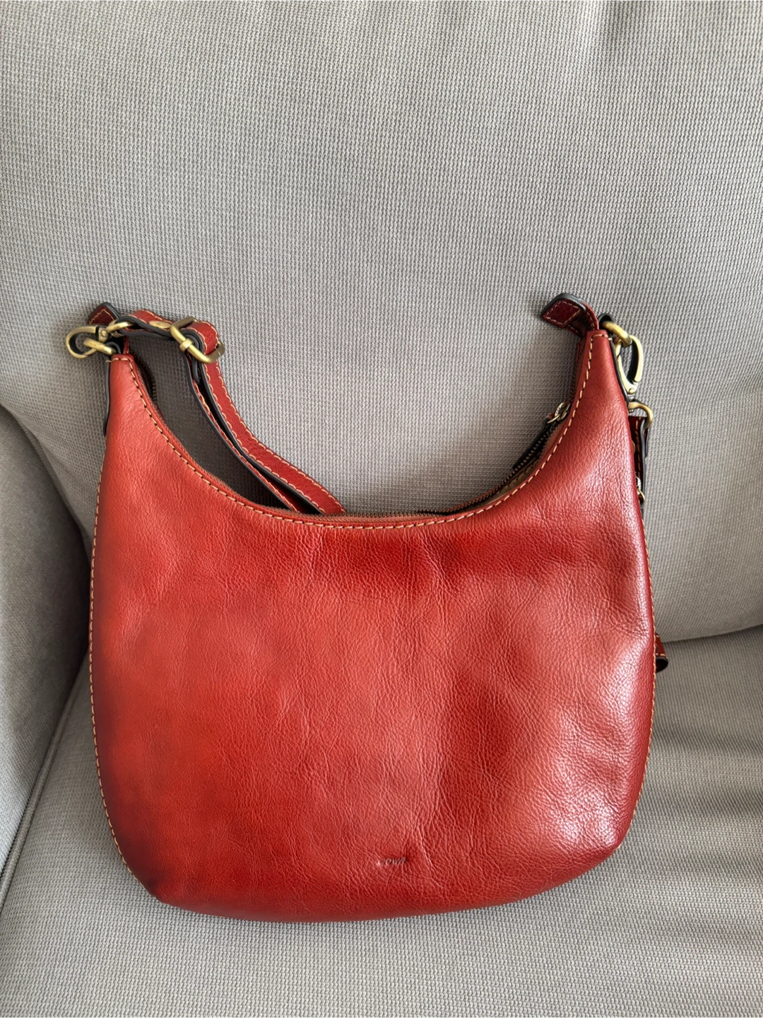 New Leather Shoulder Bag - Red - photo 2