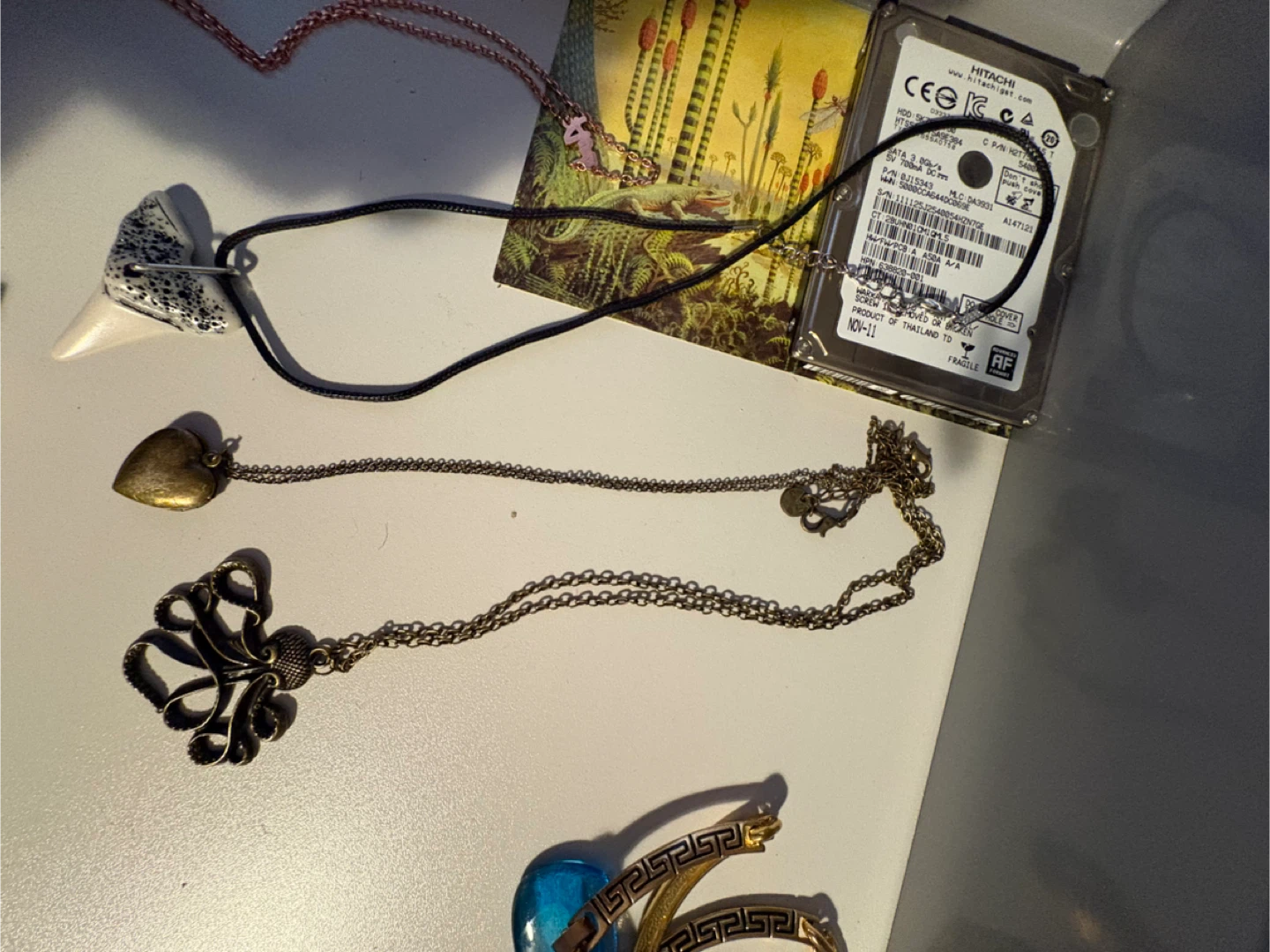 Copper Chain Necklace and Assorted Jewellery - photo 2