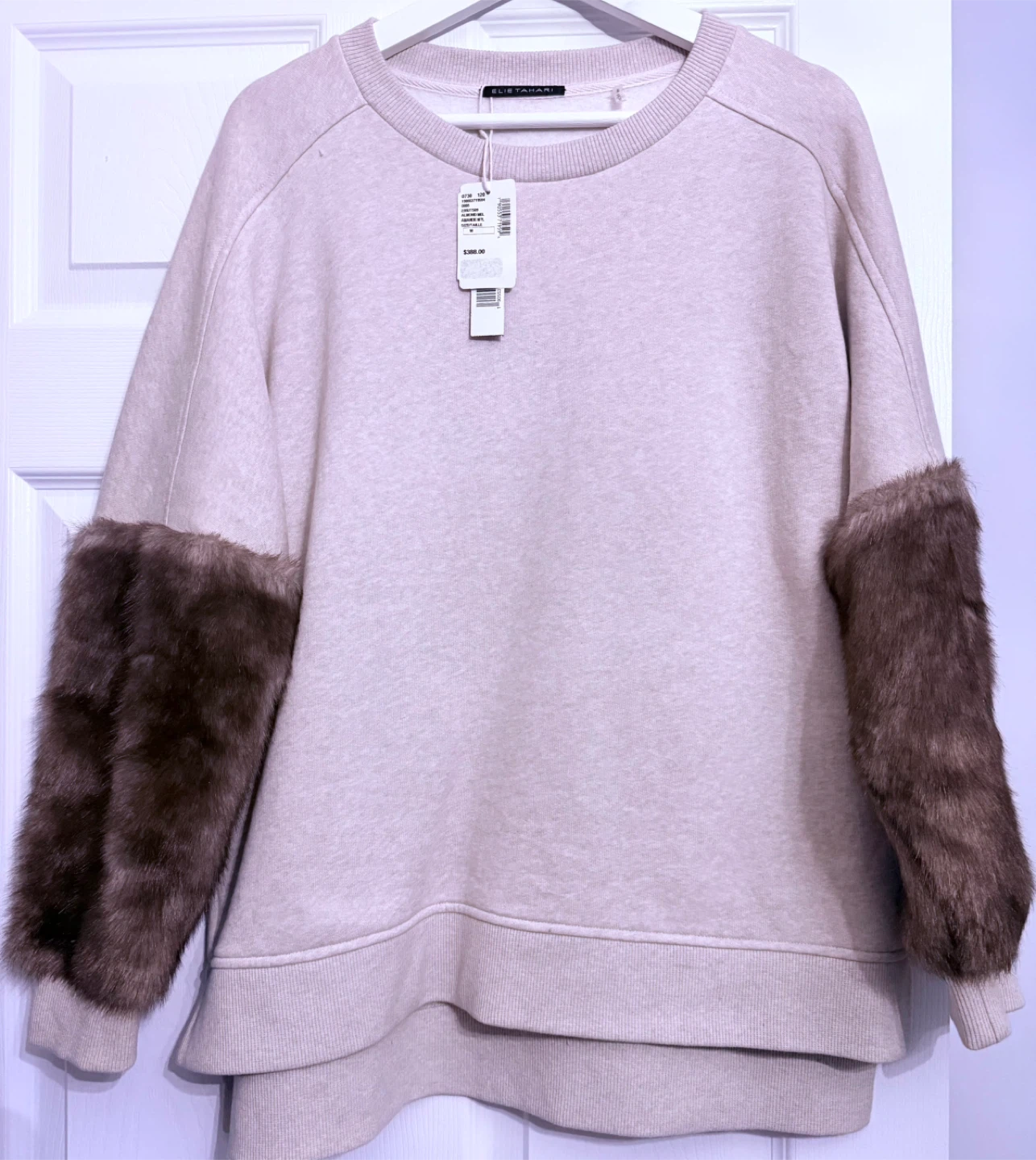 Elie Tahari Faux Fur Trim Sweatshirt - photo 3