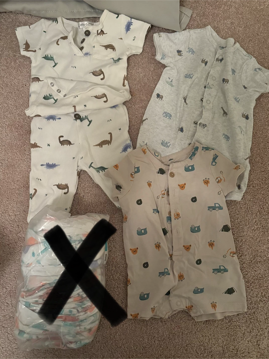 Baby Onesies and Sleepers Lot (various brands)