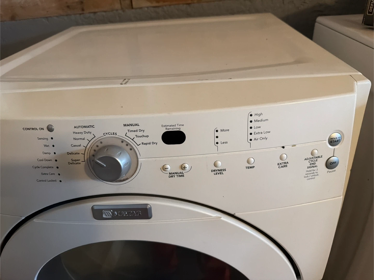 Maytag White Dryer - photo 3