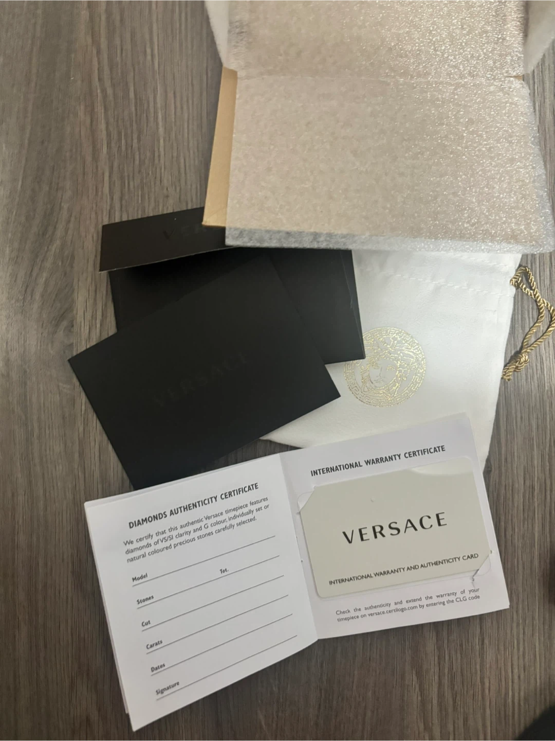 Versace Women's Gold Tone Watch with Black Face - photo 4