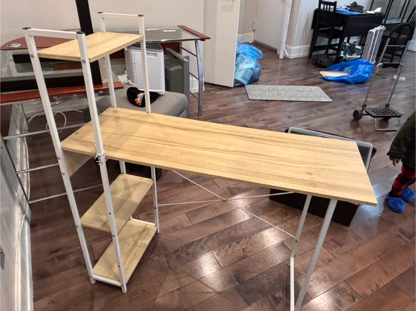 Desk with Shelving Unit - photo 5