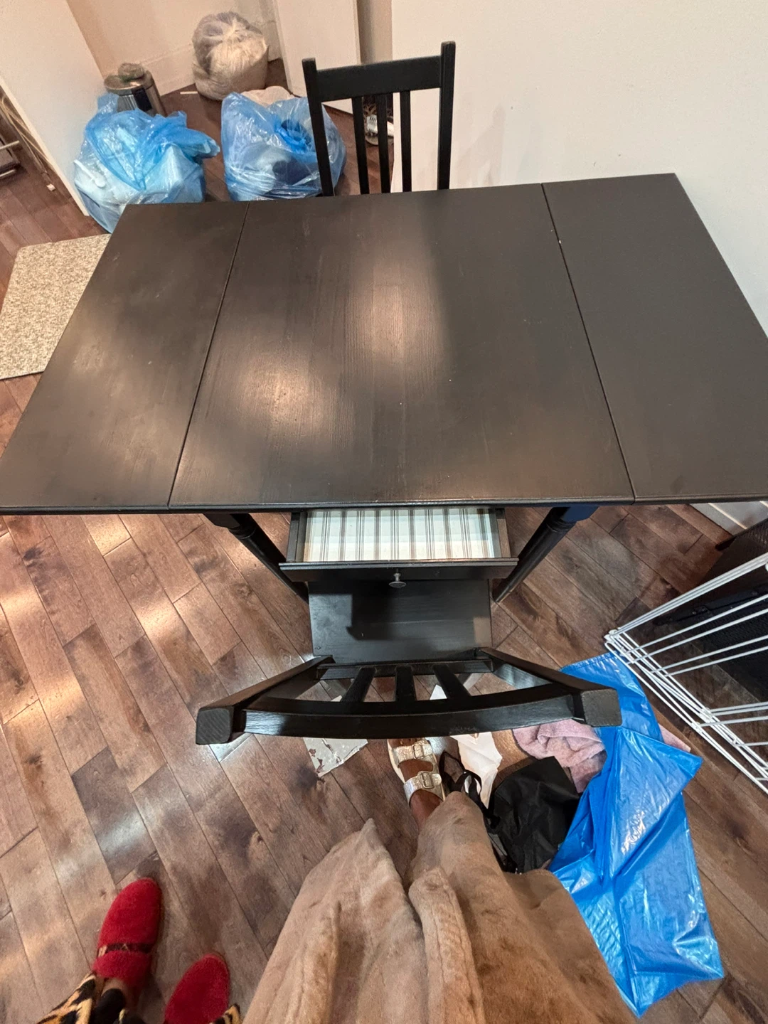Folding dinning table with 2 chairs - photo 5