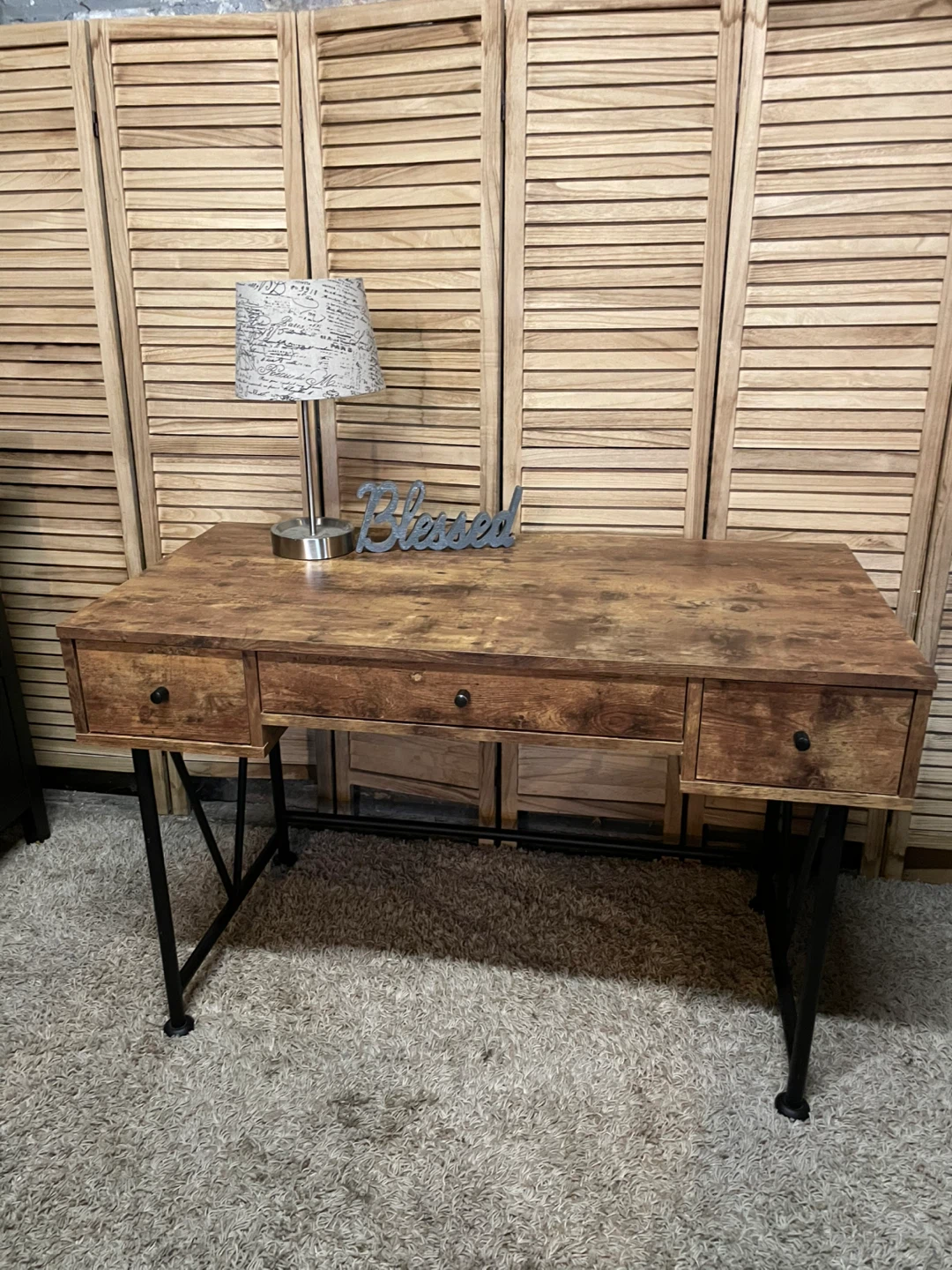 Writing Desk with Drawers - photo 2