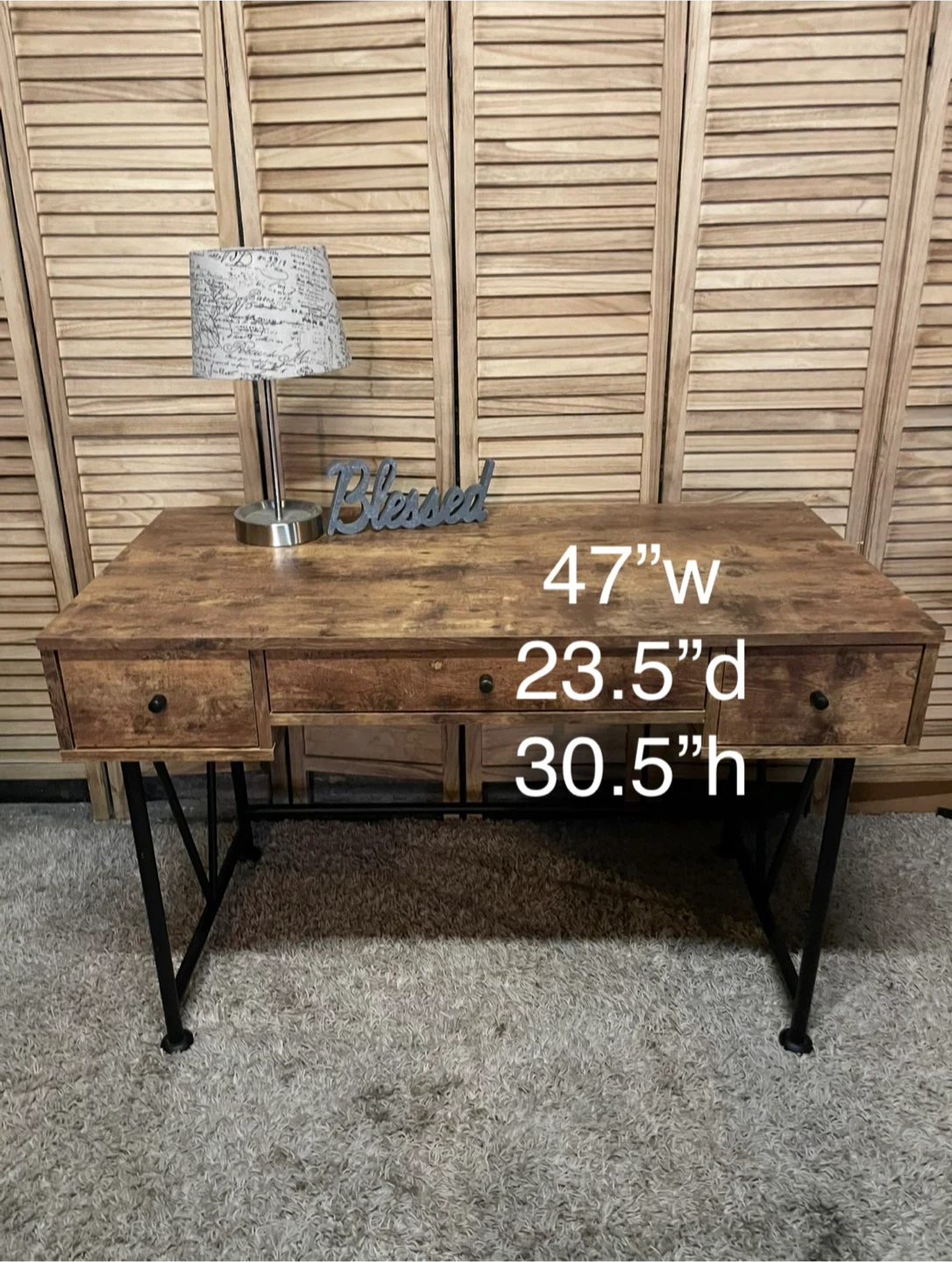 Writing Desk with Drawers - photo 5