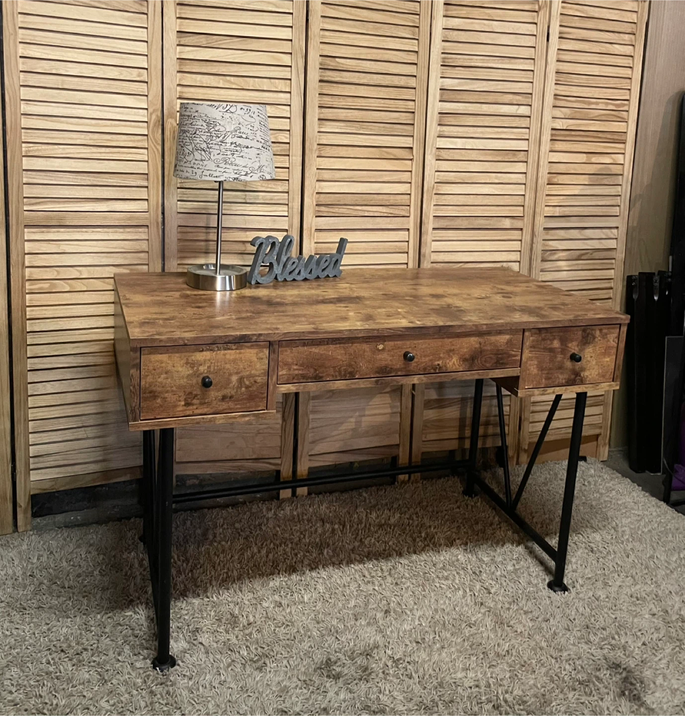 Writing Desk with Drawers - photo 3
