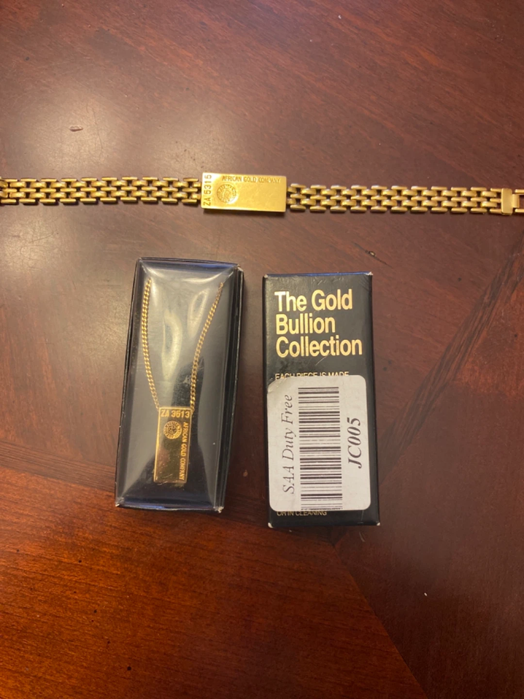 African Gold Company Necklace with Bullion Bar Pendant - photo 5