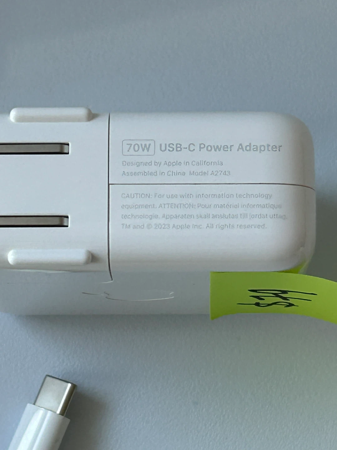 Apple 70W USB-C Power Adapter with Two Cables - photo 3