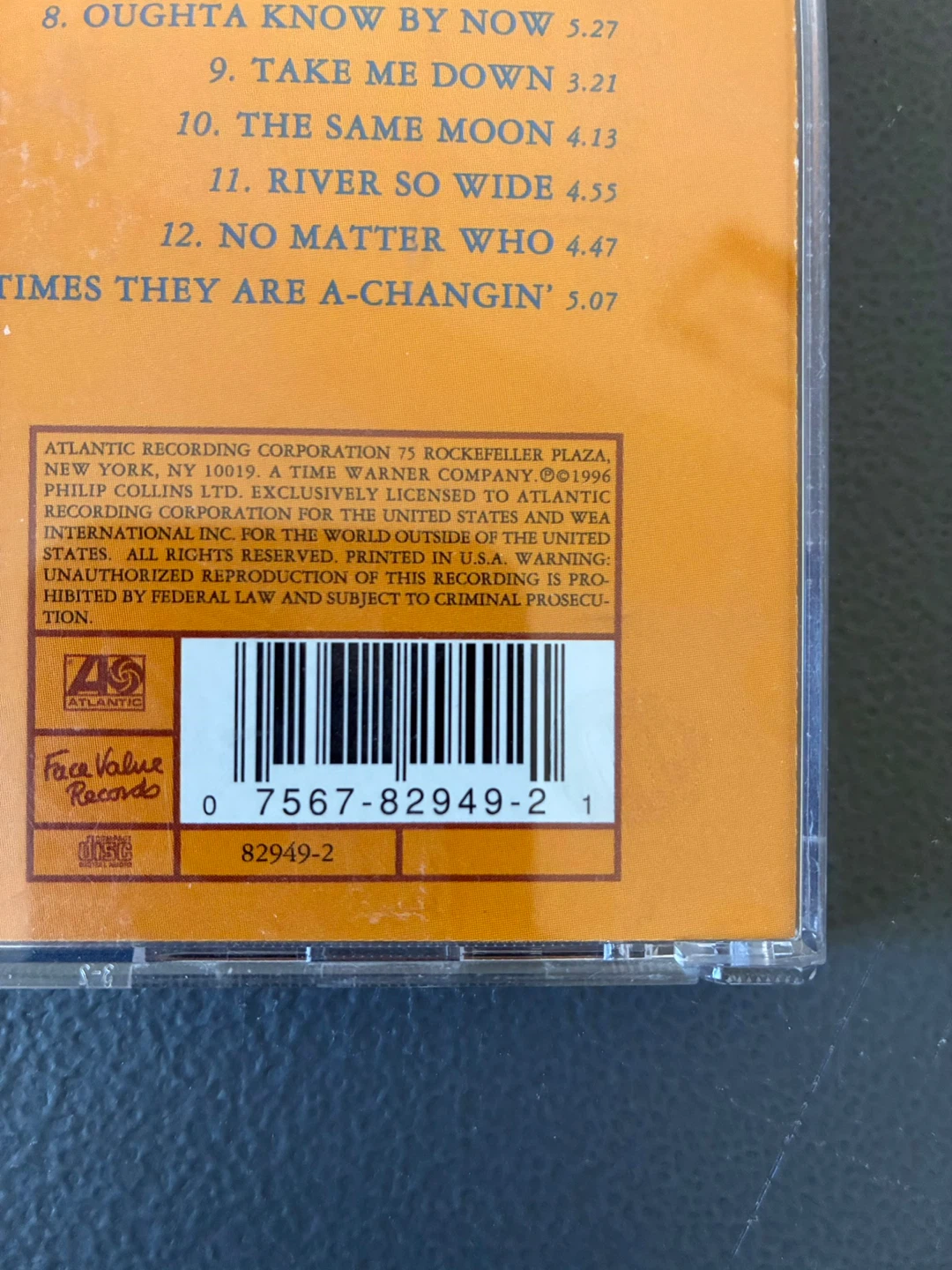 Phil Collins Dance Into The Light CD - photo 5