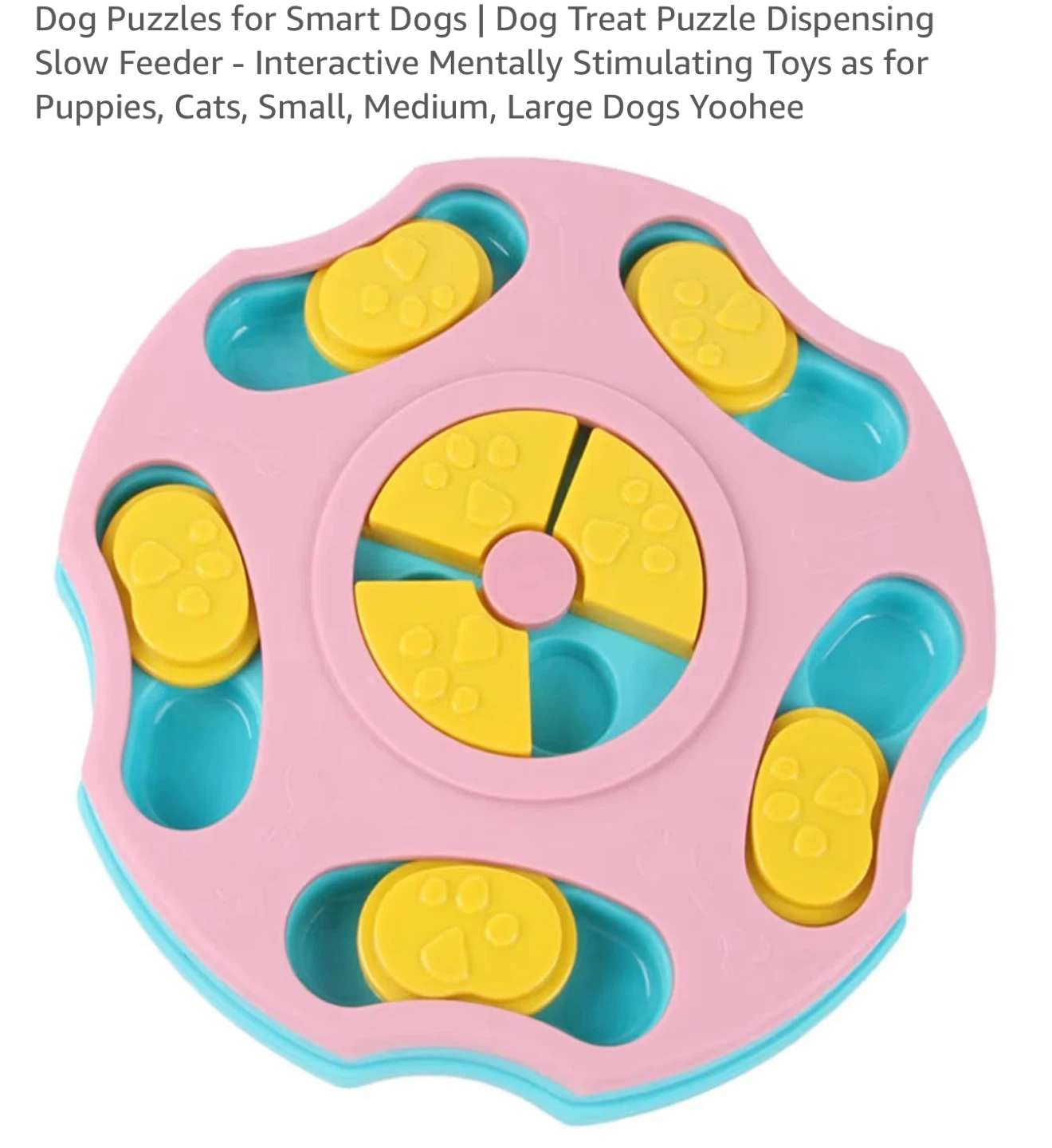 Dog Treat Puzzle Dispensing Slow Feeder Interactive Toy - photo 2