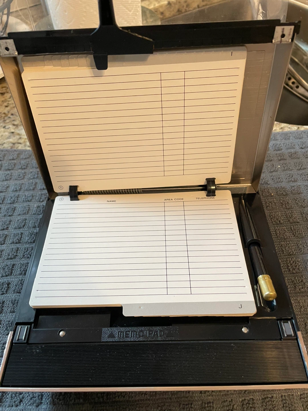 Park Sherman Century Telephone Index with Memo Pad and Pencil - photo 3