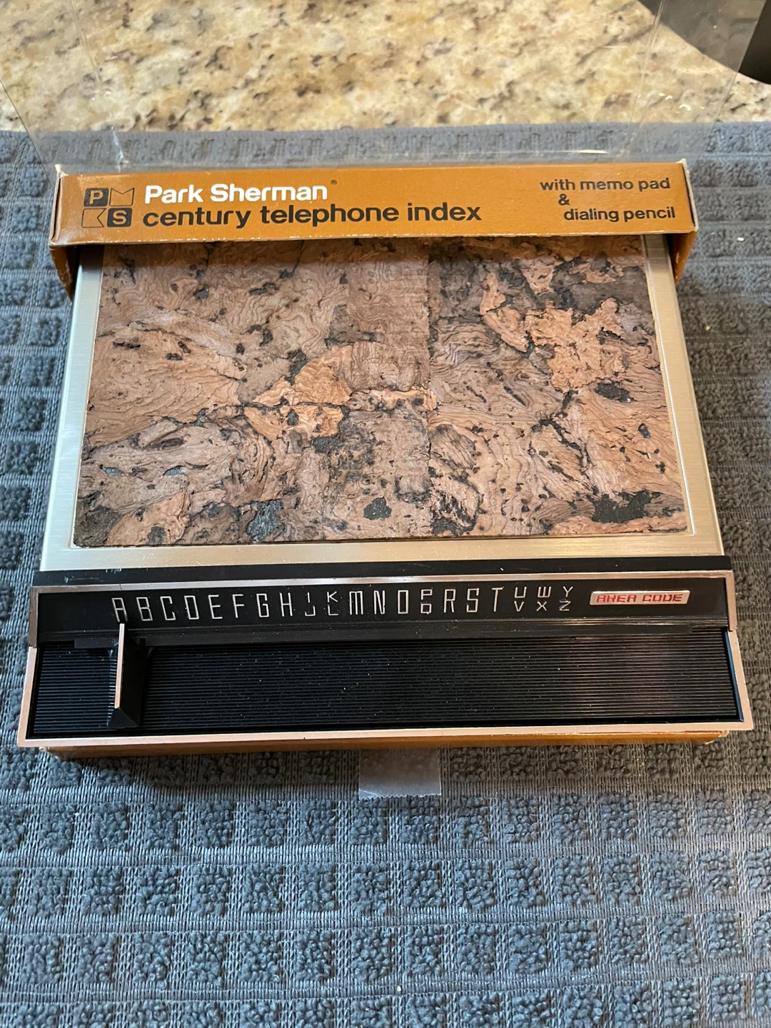 Park Sherman Century Telephone Index with Memo Pad and Pencil