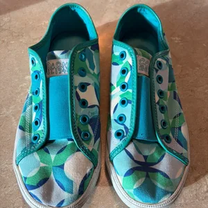 Coach Women's Green & Blue Sneakers