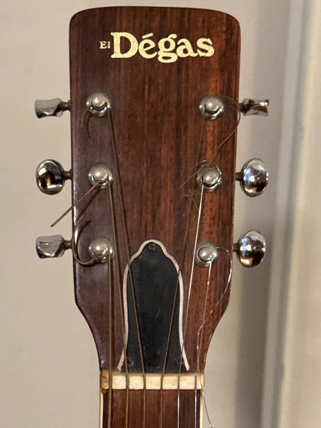 El Degas Acoustic Guitar with Hummingbird and Hibiscus Art - photo 3