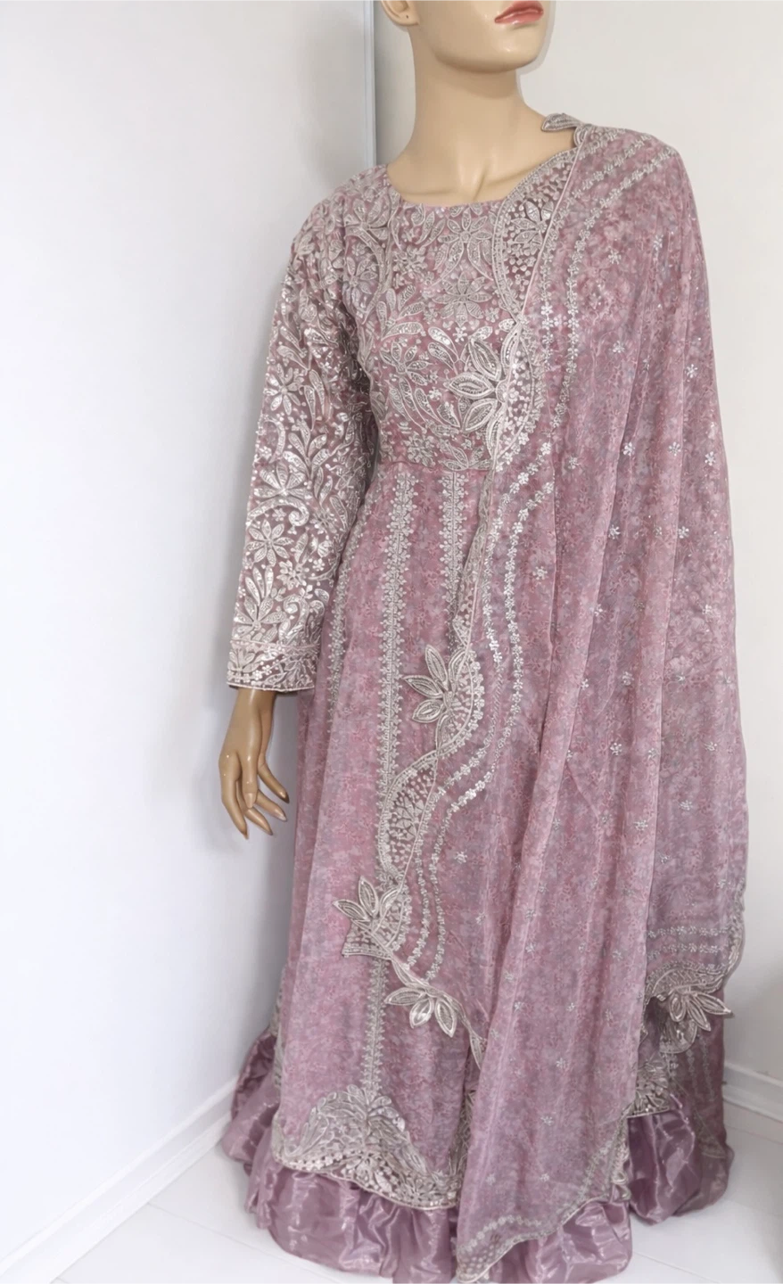 Pakistani maxi ruffled dress. EVERYTHING MUST GO SALE! - photo 2