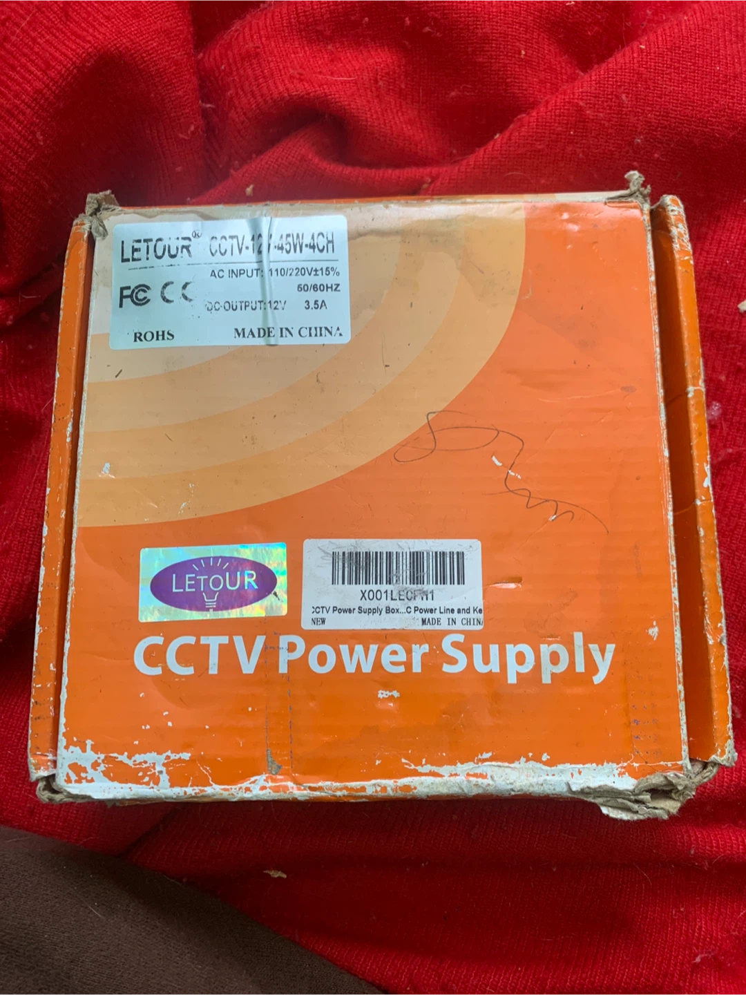 LETROUR CCTV Power Supply 4CH 12V 3.5A