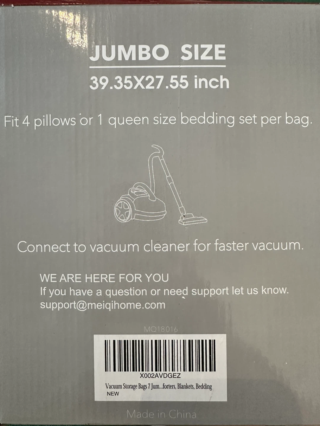 Meiqihome Jumbo Vacuum Storage Bags - only 3Pack - photo 2