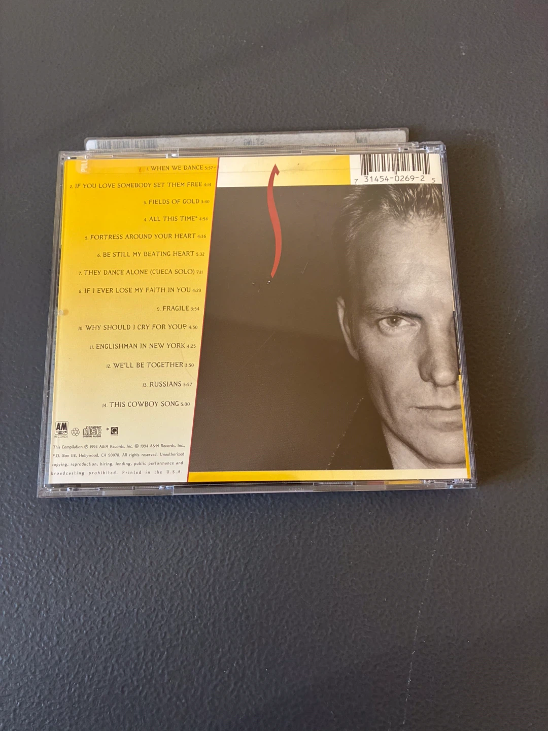 The Best of Sting Fields of Gold 1984-1994 CD - photo 4