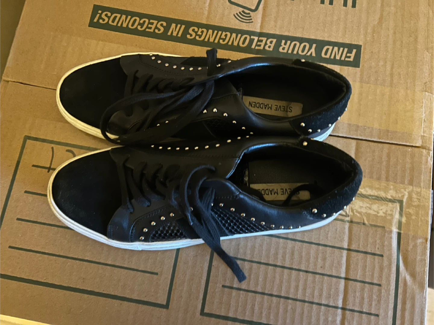 Steve Madden Black Studded Sneakers - photo 2